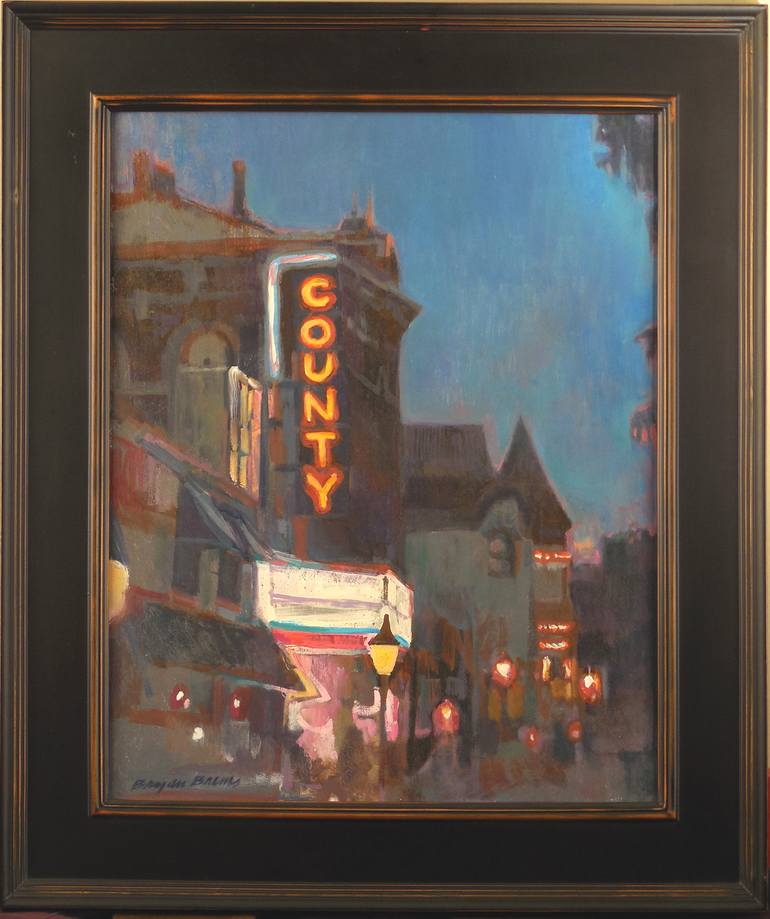 Original Documentary Architecture Painting by Bryan Brems