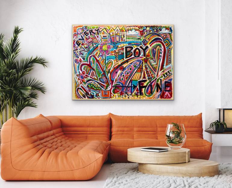 Original Expressionism Fantasy Painting by Mg Stout