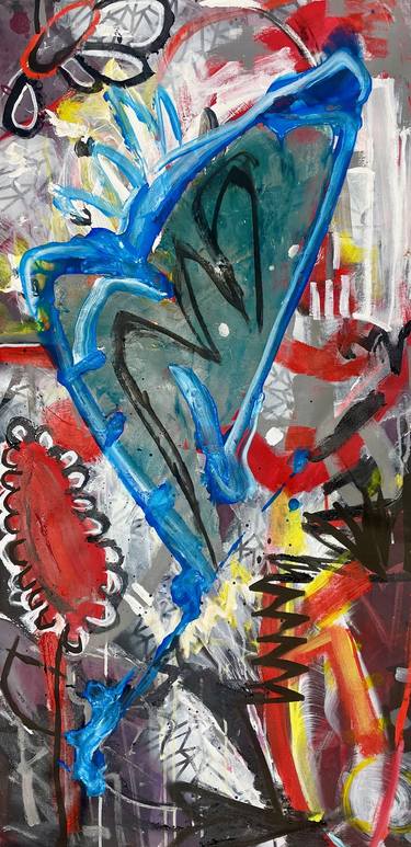 Original Abstract Expressionism Graffiti Paintings by MG Stout
