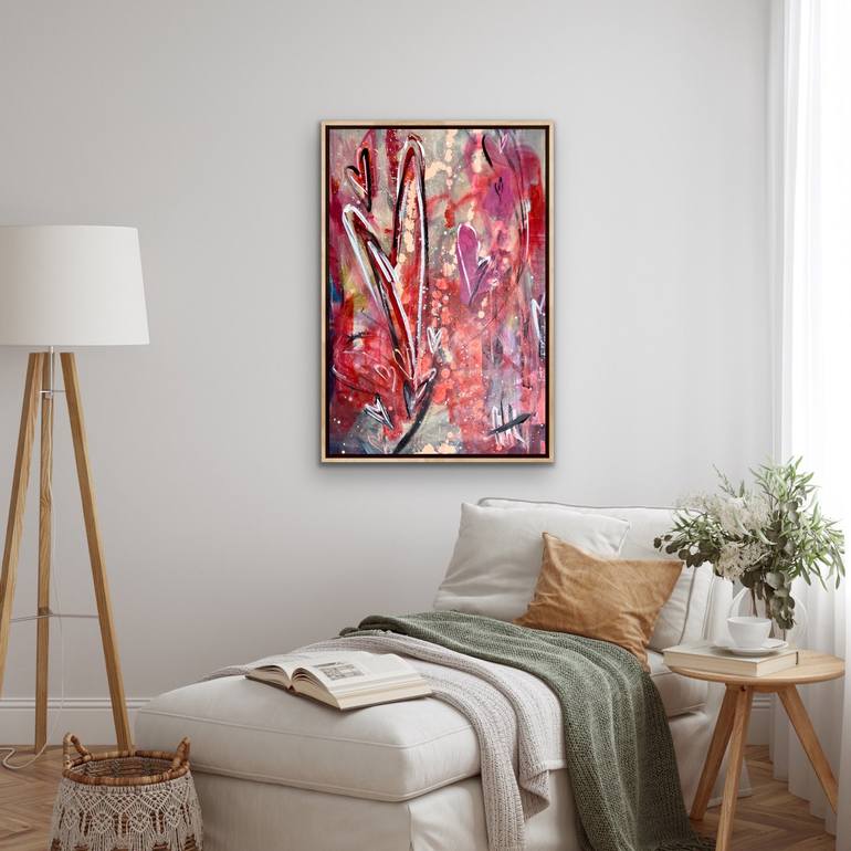 Original Contemporary Love Painting by MG Stout