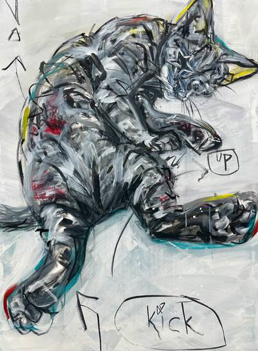 Original Cats Paintings by MG Stout