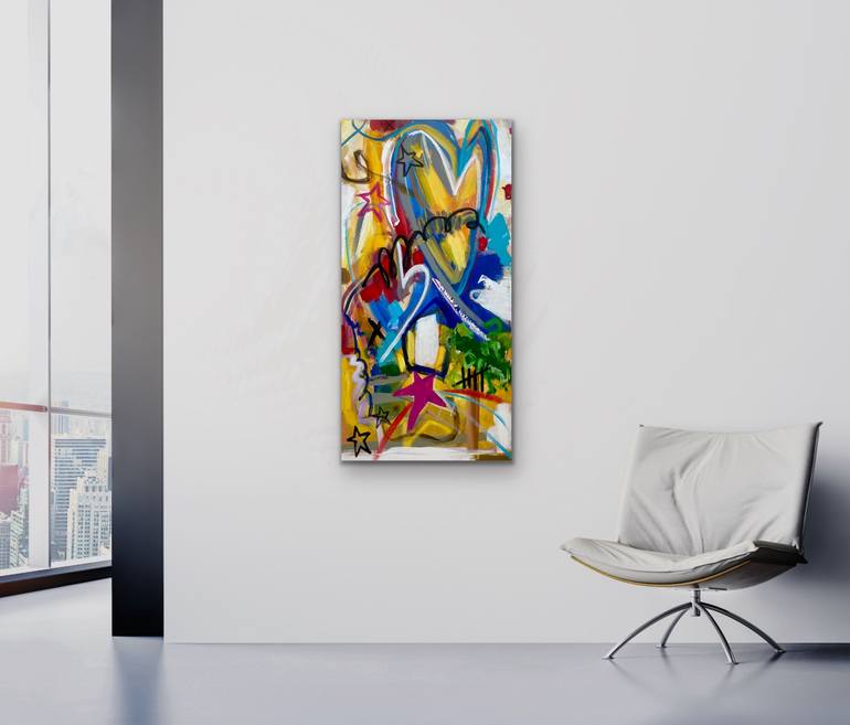Original Expressionism Abstract Painting by Mg Stout