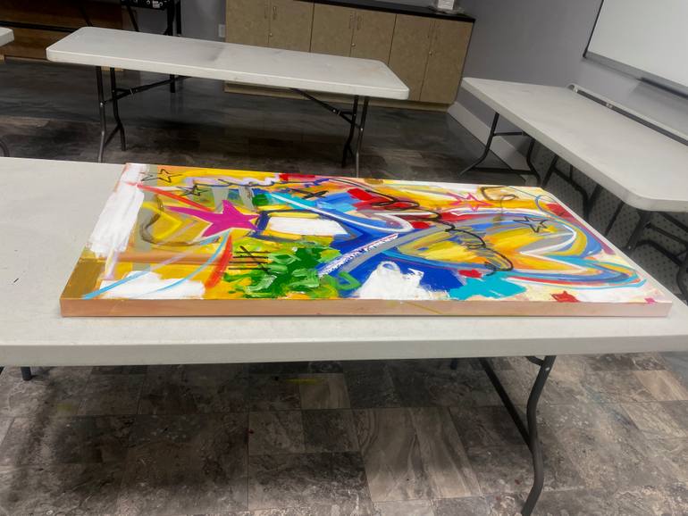 Original Expressionism Abstract Painting by Mg Stout