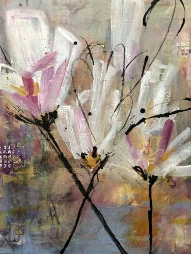 Print of Abstract Expressionism Floral Paintings by MG Stout
