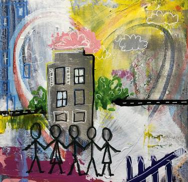 Print of Abstract Expressionism Cities Paintings by MG Stout
