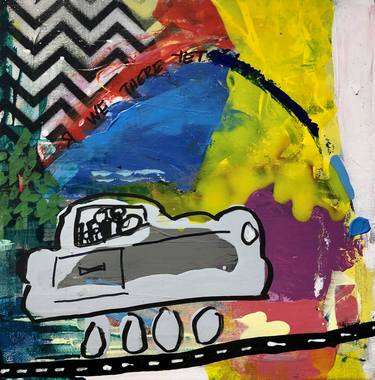 Original Abstract Expressionism Car Paintings by MG Stout