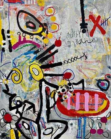 Original Abstract Expressionism Graffiti Paintings by MG Stout