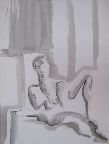 Original Impressionism Nude Drawings by Andrea Paolino