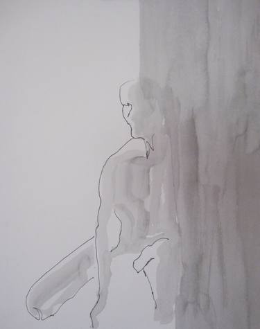 Original Impressionism Nude Drawings by Andrea Paolino