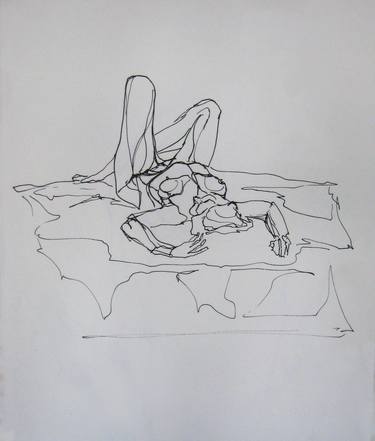 Print of Impressionism Nude Drawings by Andrea Paolino