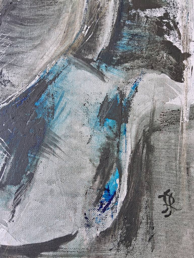 Original Abstract Men Painting by Silvia Suarez Russi