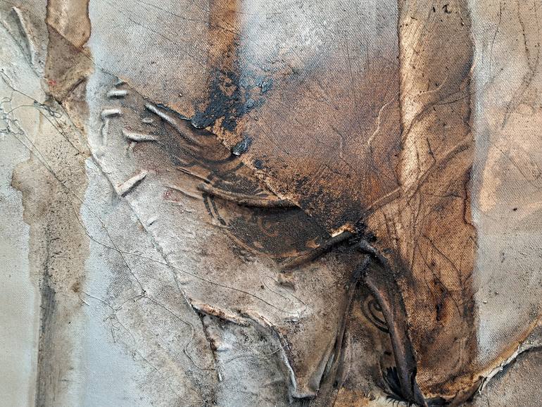 Original Abstract Mixed Media by Silvia Suarez Russi