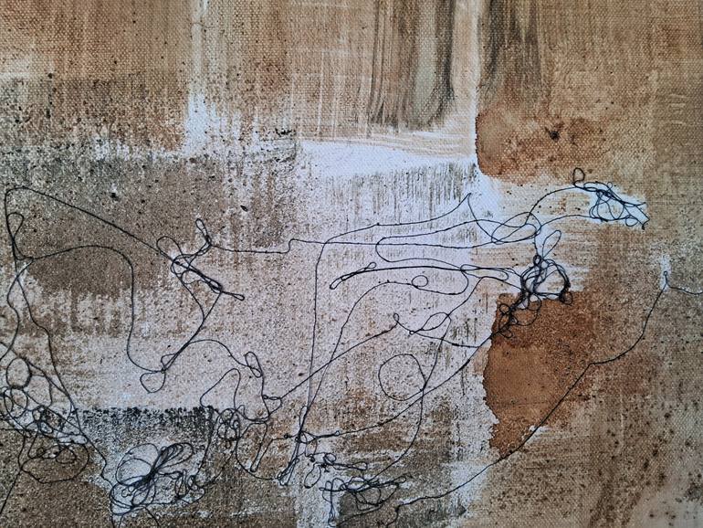 Original Abstract Mixed Media by Silvia Suarez Russi