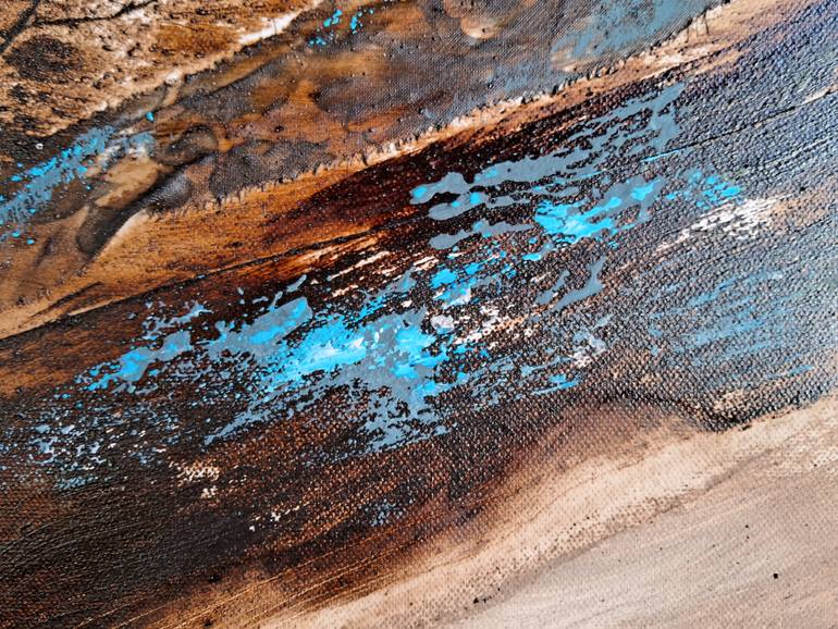 Original Abstract Mixed Media by Silvia Suarez Russi
