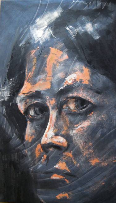 Original Expressionism Portrait Paintings by Silvia Suarez Russi