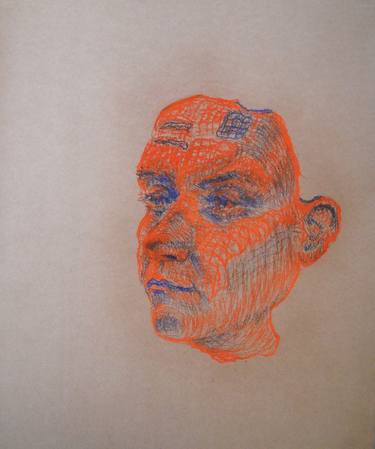 Print of Expressionism Portrait Drawings by Silvia Suarez Russi