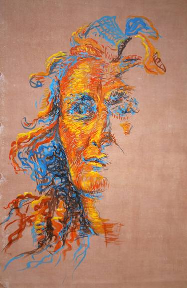 Print of Expressionism Portrait Paintings by Silvia Suarez Russi