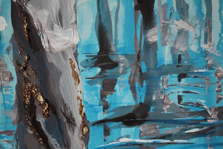 Original Abstract Expressionism Landscape Painting by Silvia Suarez Russi