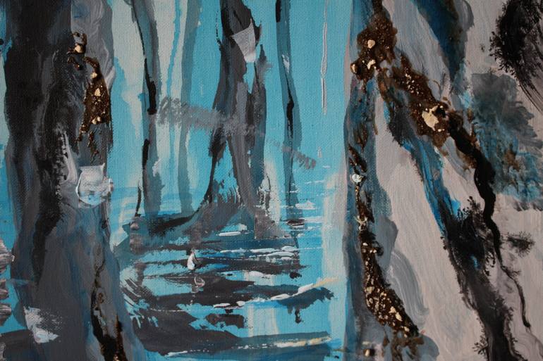 Original Abstract Expressionism Landscape Painting by Silvia Suarez Russi
