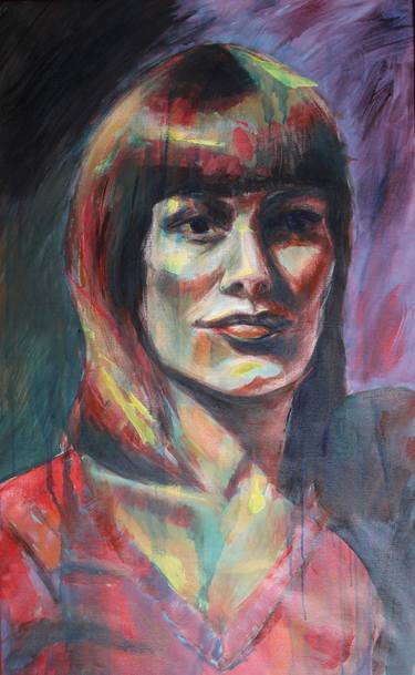 Print of Abstract Expressionism Portrait Paintings by Silvia Suarez Russi