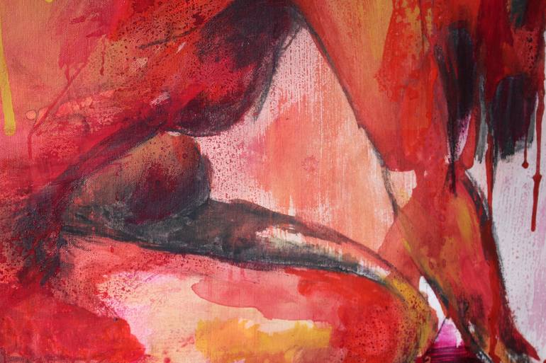 Original Abstract Nude Painting by Silvia Suarez Russi