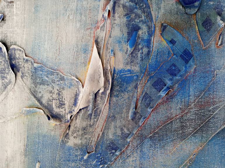 Original Abstract Mixed Media by Silvia Suarez Russi