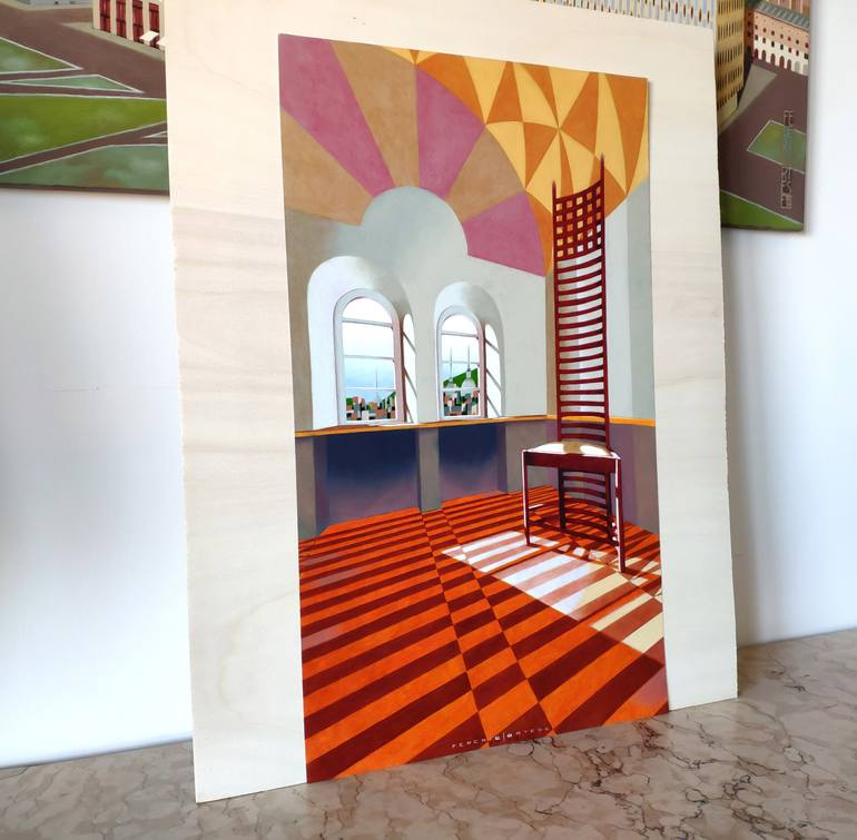 Original Contemporary Architecture Painting by Federico Cortese