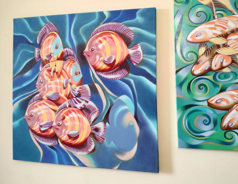 Original Surrealism Animal Painting by Federico Cortese