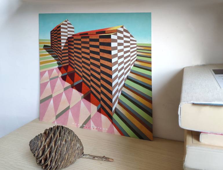Original Illustration Architecture Painting by Federico Cortese