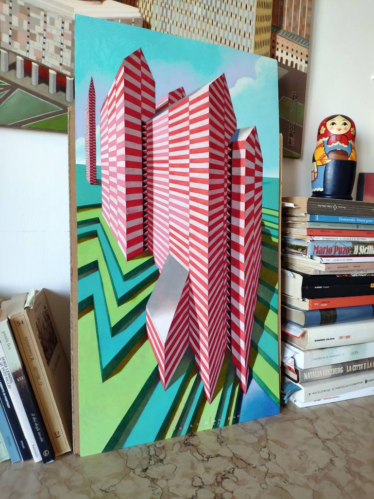 Original Architecture Painting by Federico Cortese