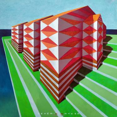 Original Fine Art Architecture Paintings by Federico Cortese