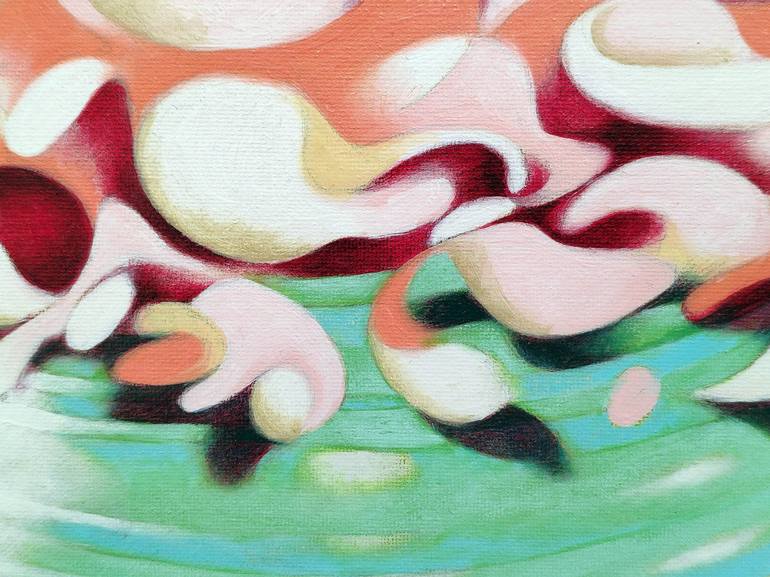 Original Surrealism Floral Painting by Federico Cortese