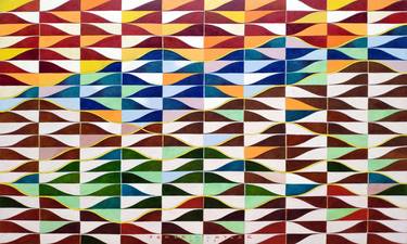 Original Geometric Abstract Paintings by Federico Cortese