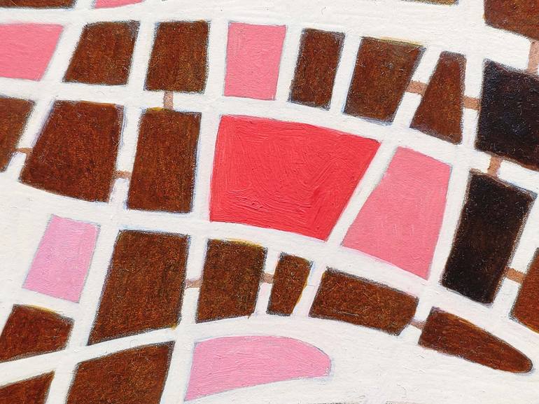 Original Geometric Abstract Painting by Federico Cortese