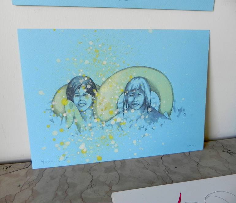 Original Expressionism Children Drawing by Federico Cortese