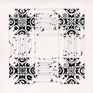 Print of Abstract Geometric Drawings by Federico Cortese