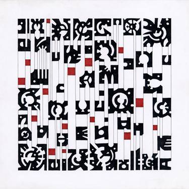 Print of Abstract Geometric Drawings by Federico Cortese