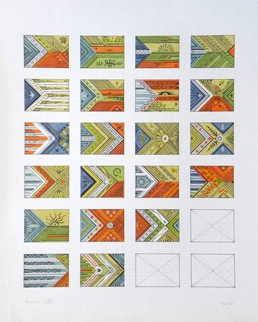 Original Geometric Drawings by Federico Cortese