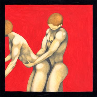 Print of Expressionism Erotic Paintings by Federico Cortese