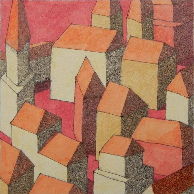 Original Expressionism Architecture Drawing by Federico Cortese