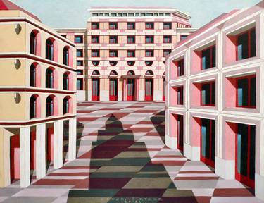 Original Contemporary Architecture Painting by Federico Cortese