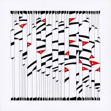 Print of Abstract Geometric Drawings by Federico Cortese