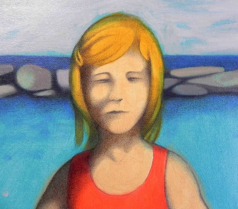 Original Figurative Children Painting by Federico Cortese