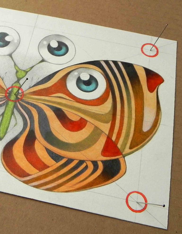 Original Surrealism Animal Drawing by Federico Cortese