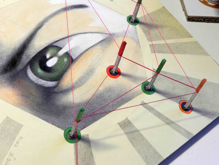 Original Illustration Abstract Drawing by Federico Cortese