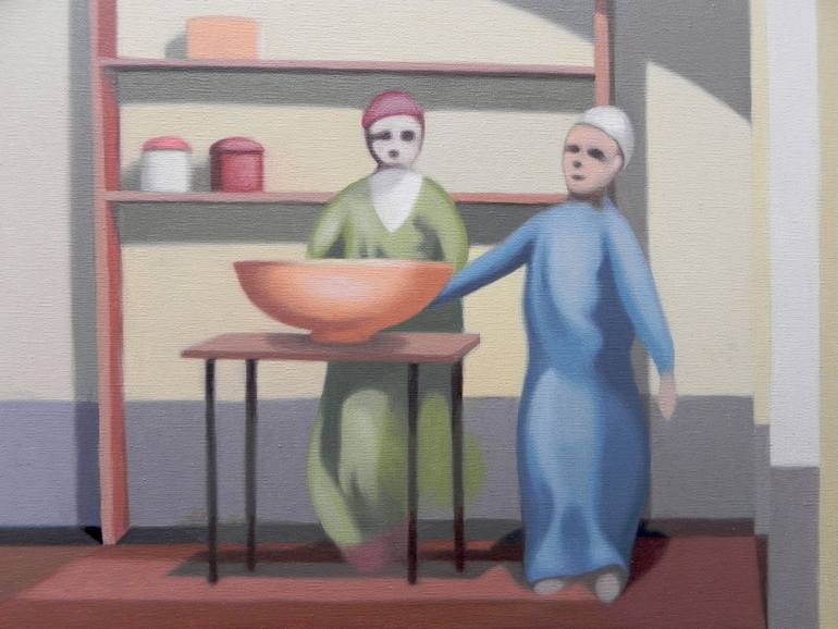 Original Figurative People Painting by Federico Cortese