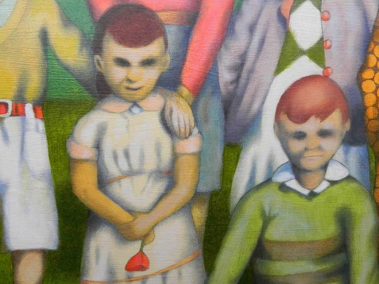 Original Figurative Children Painting by Federico Cortese