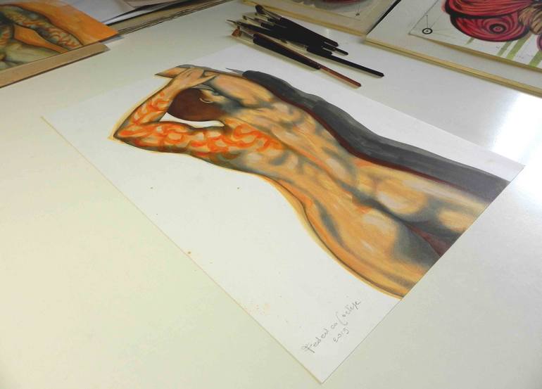 Original Nude Painting by Federico Cortese