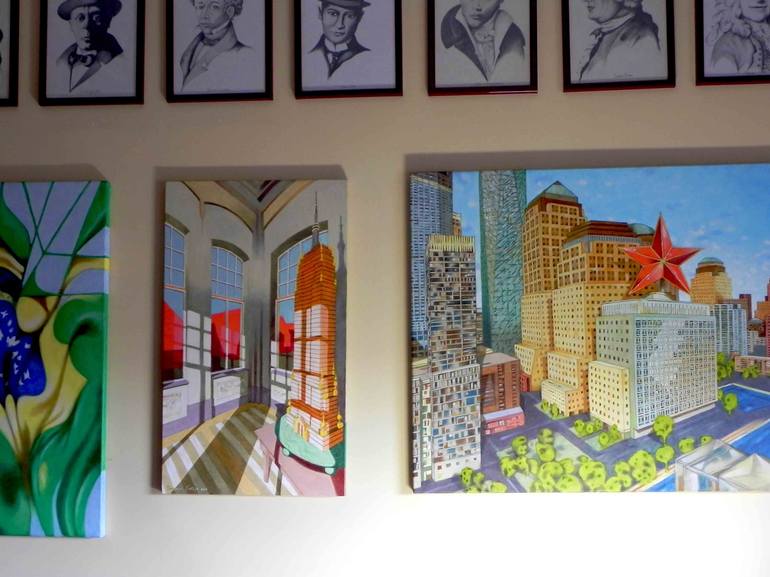 Original Architecture Painting by Federico Cortese