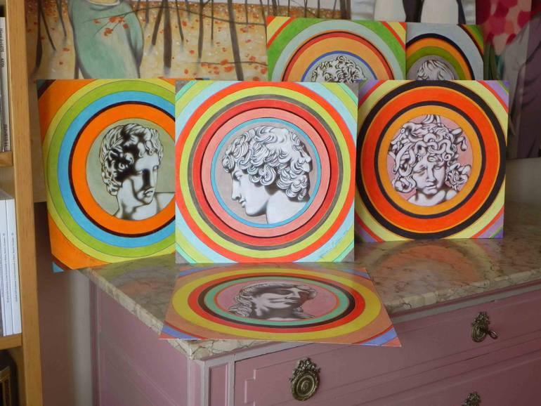 Original Expressionism People Painting by Federico Cortese